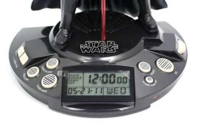 Klockradio med starwarsmotiv.
